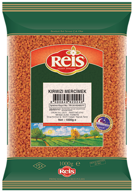 Reis Kırmızı Mercimek  (YAPRAK TANE)